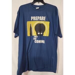 Mars attacks ''Prepare  they are coming'' teal shirt size XXL
